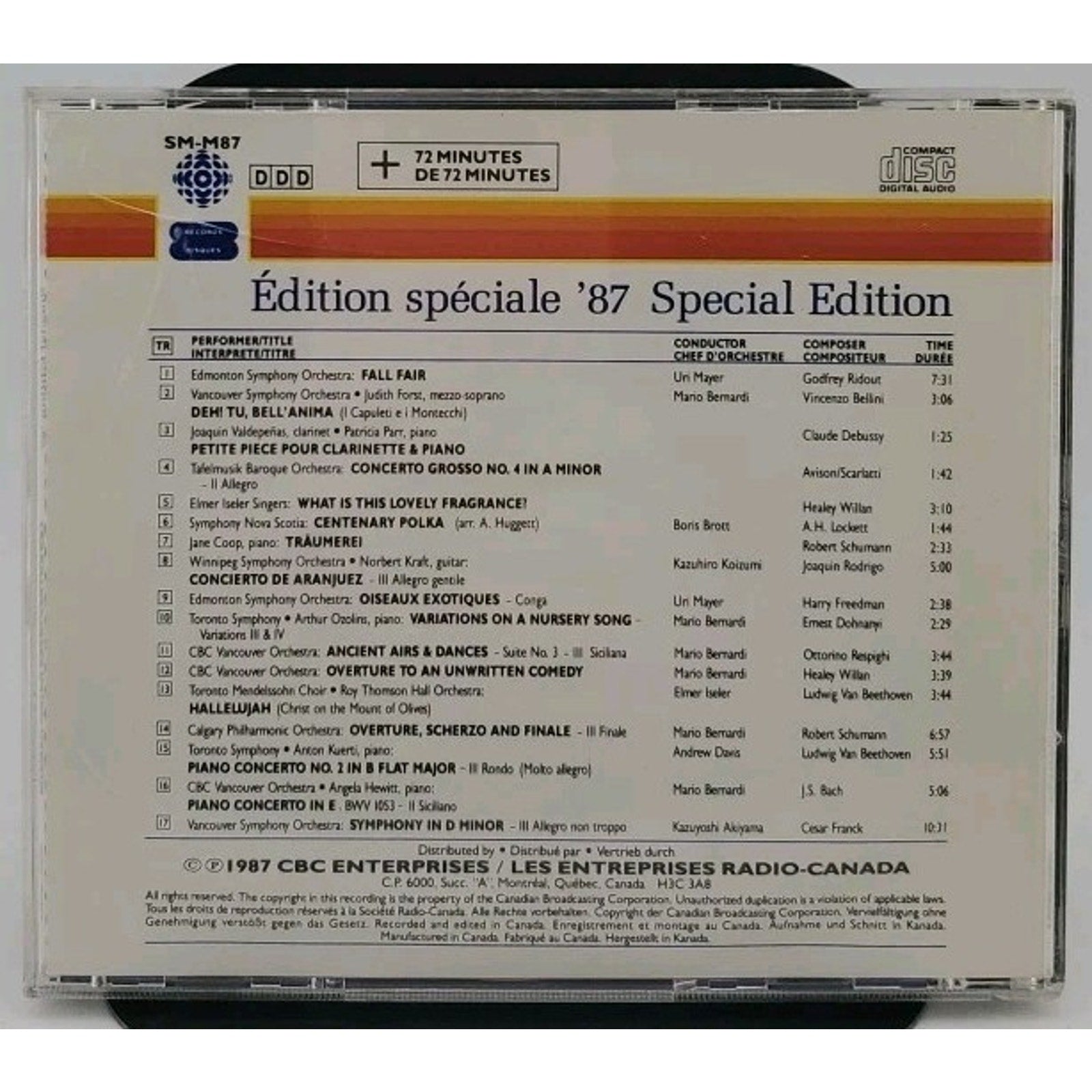 Edition Speciale '87 Special Edition CD