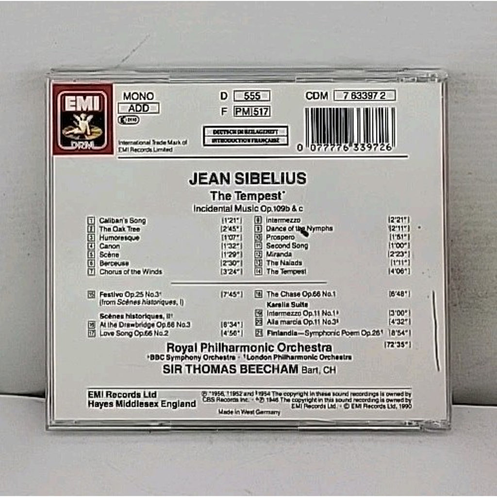 Sibelius: the Tempest, Festivo by Sibelius: the Tempest, Festivo (CD, 2007)