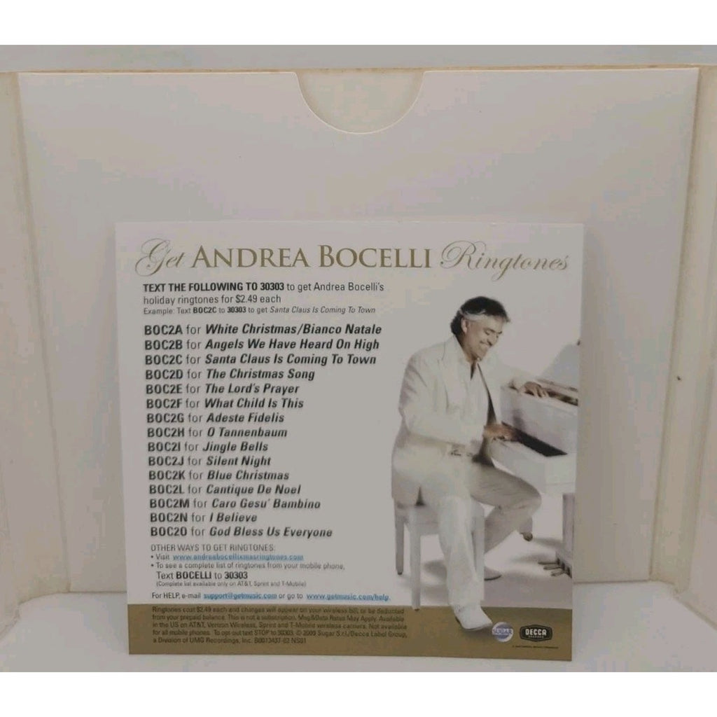 My Christmas [Deluxe Edition] [CD/DVD Combo] by Bocelli, Andrea (CD, 2009)