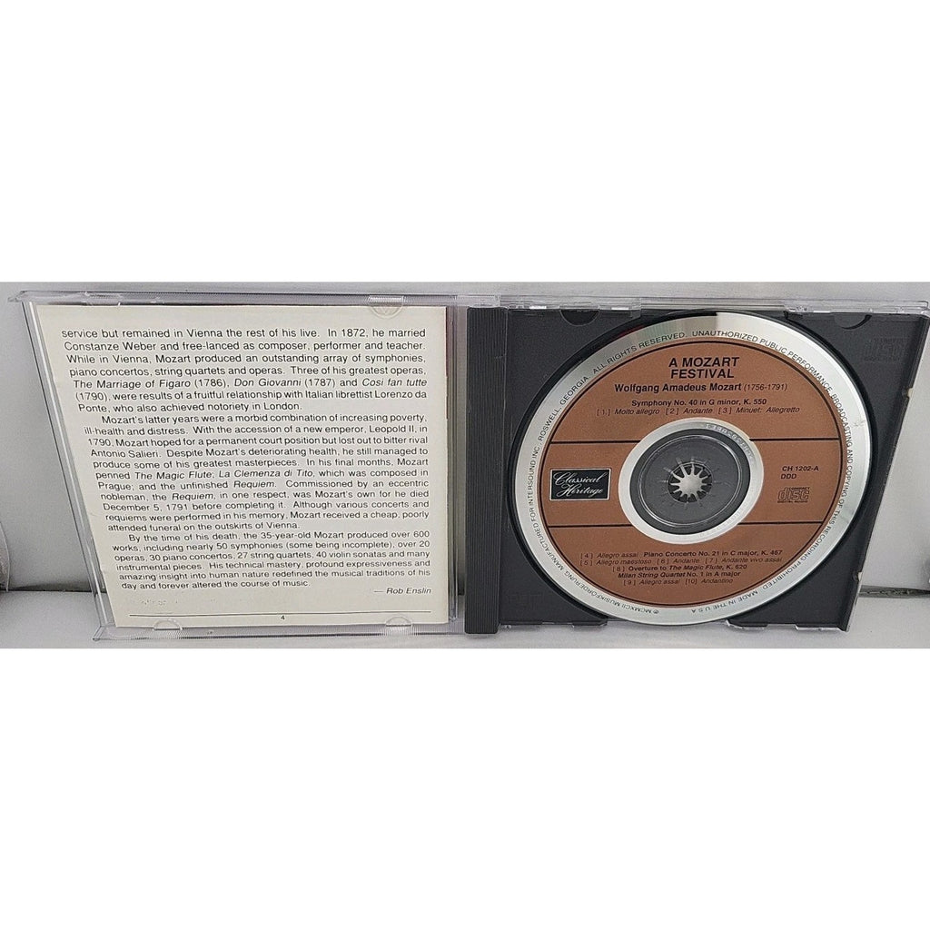 Wolfgang Amadeus Mozart - A Mozart Festival (CD, 4 Discs, 1991)