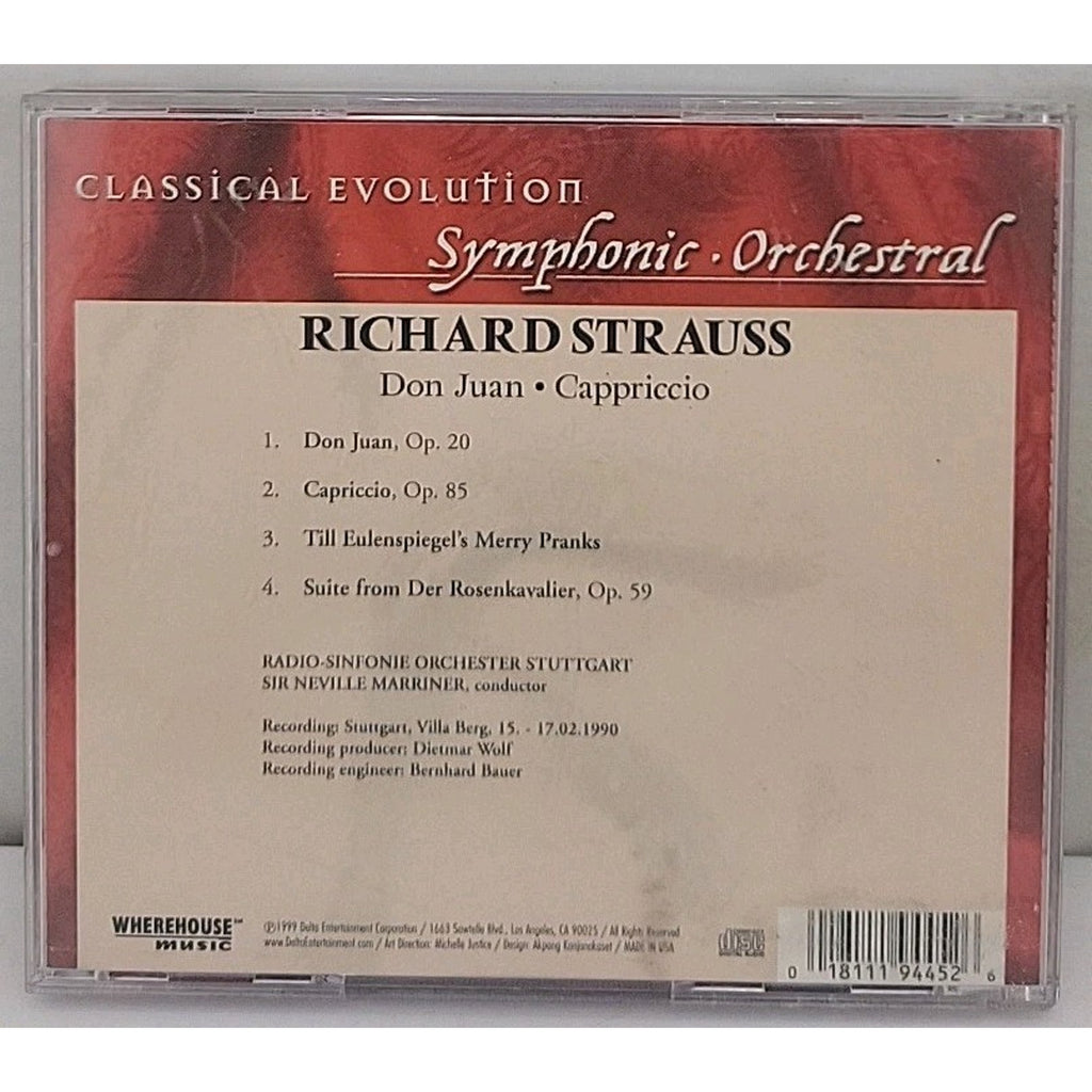 Sir Neville Marriner conducts Richard Strauss; Don Juan, etc (CD, 1999, Delta)