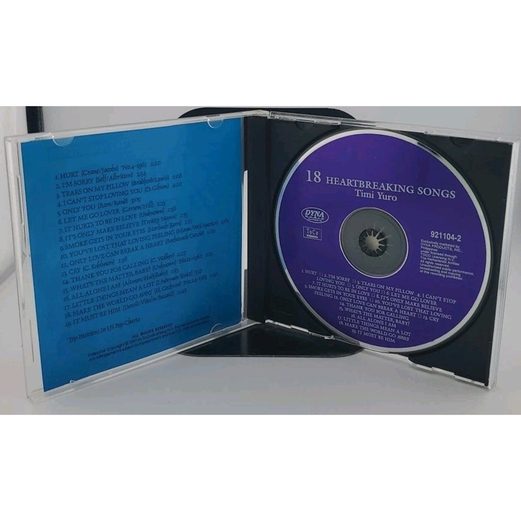 Timi Yuro 18 Heartbreaking Songs 1997 Phillippine (CD)