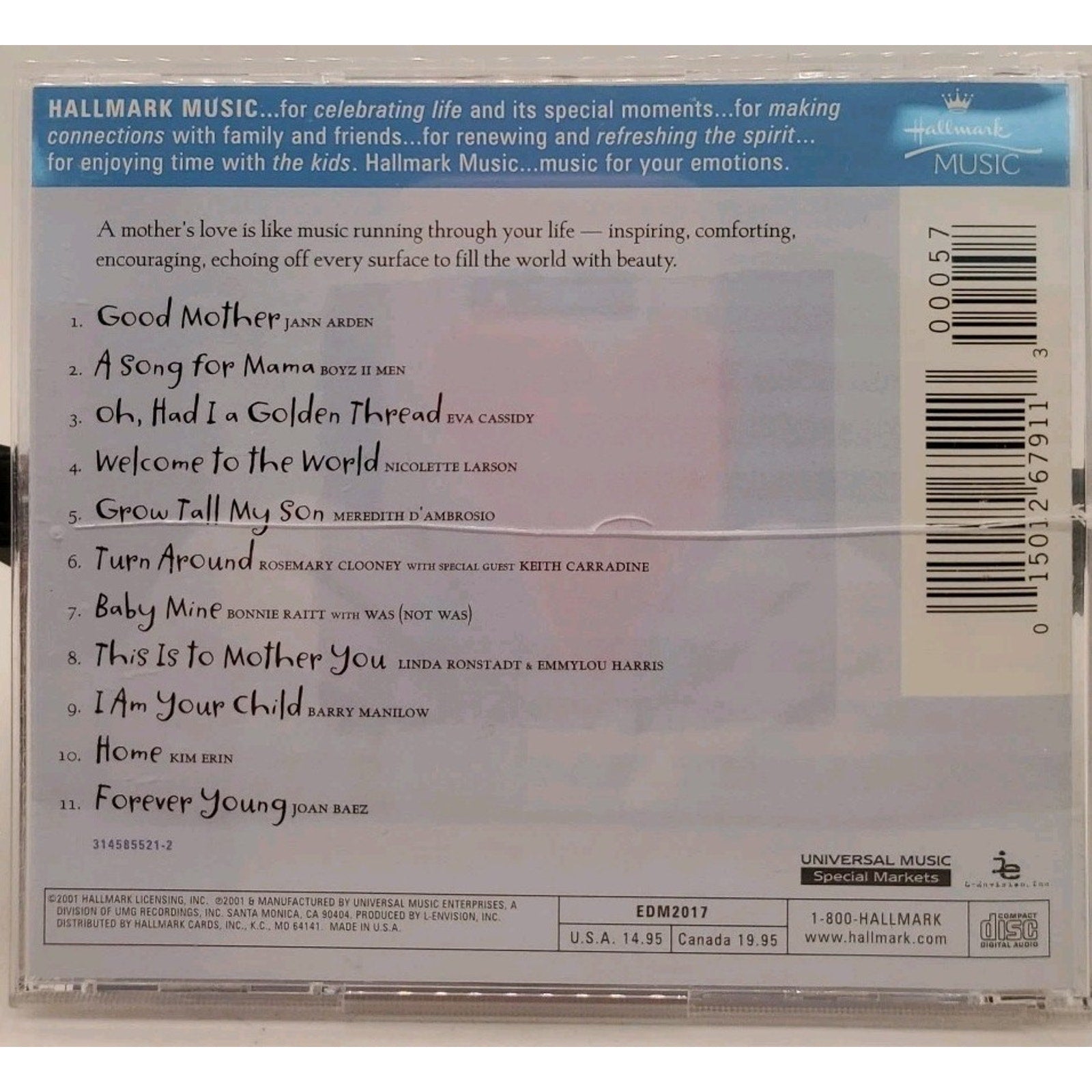 Hallmark Music A Mother Heart CD