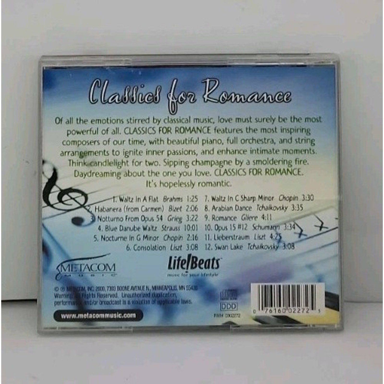 Classics for Romance Lifebeats Music for Your Lifestyle CD