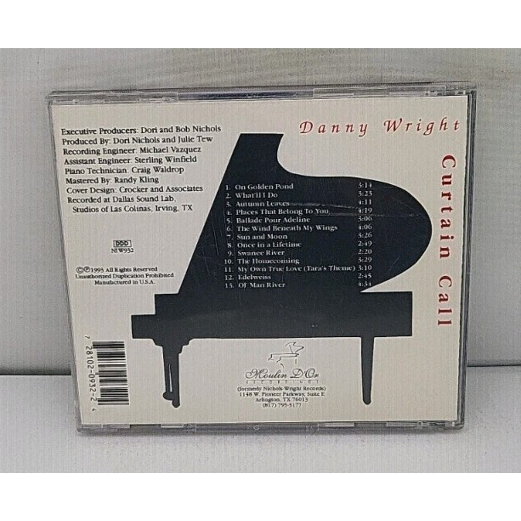 Curtain Call by Danny Wright (CD, 1993)
