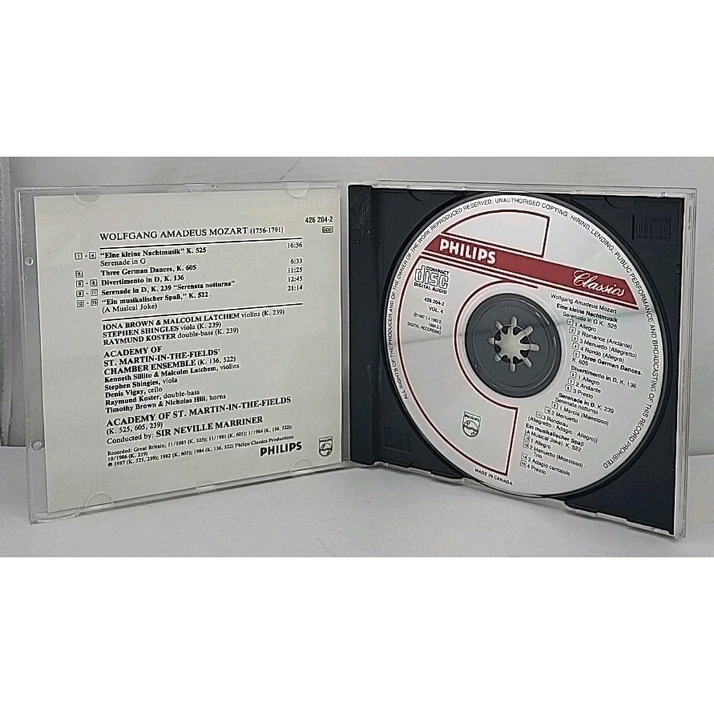 The Mozart Experience Vol. 4; Serenades, Divertimentos, Dances (CD, 1989)