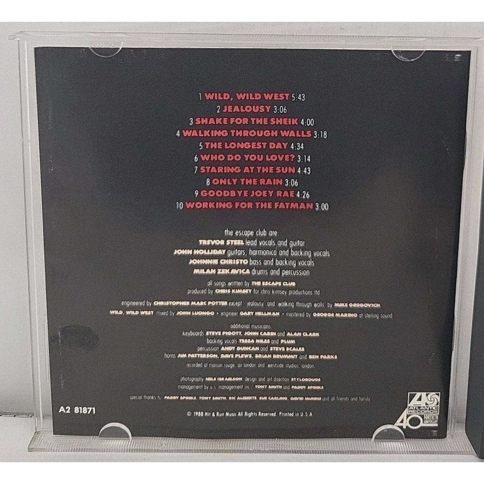 Wild Wild West by Escape Club (CD, 1990)