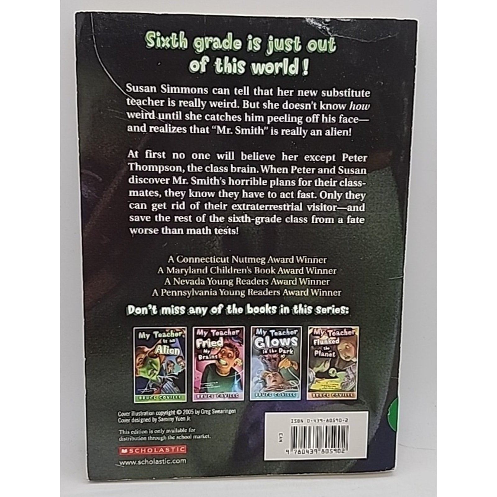 My Teacher Is An Alien By Bruce Coville (Paperback)