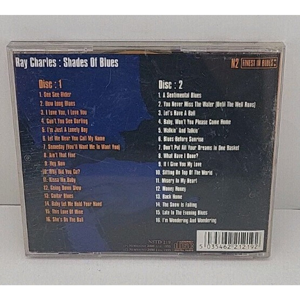 Ray Charles Shades Of Blues 2 CD 1999 UK N2 Finest In Blues