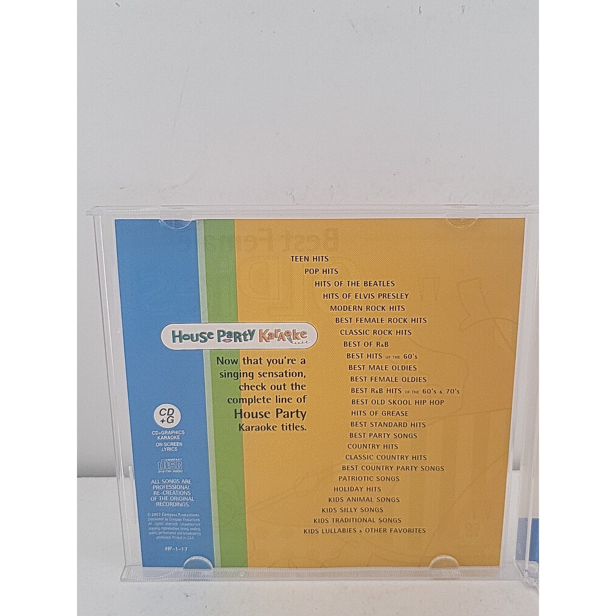 Best Female Oldies Karaoke CD+G 2003 Pop Rock R&B House Party