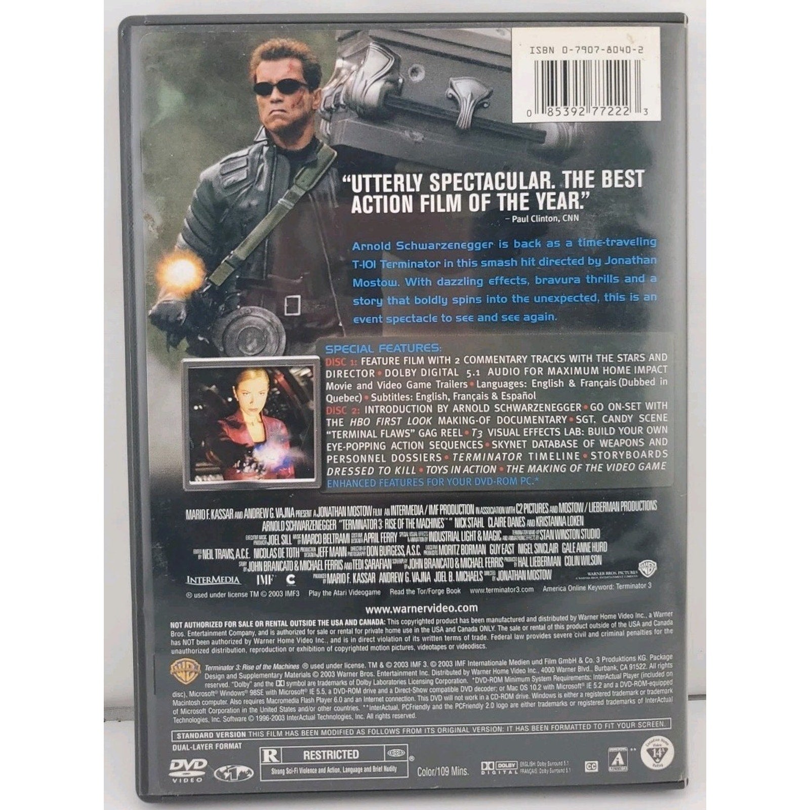 Terminator 3-Rise of the Machines (DVD, 2003)