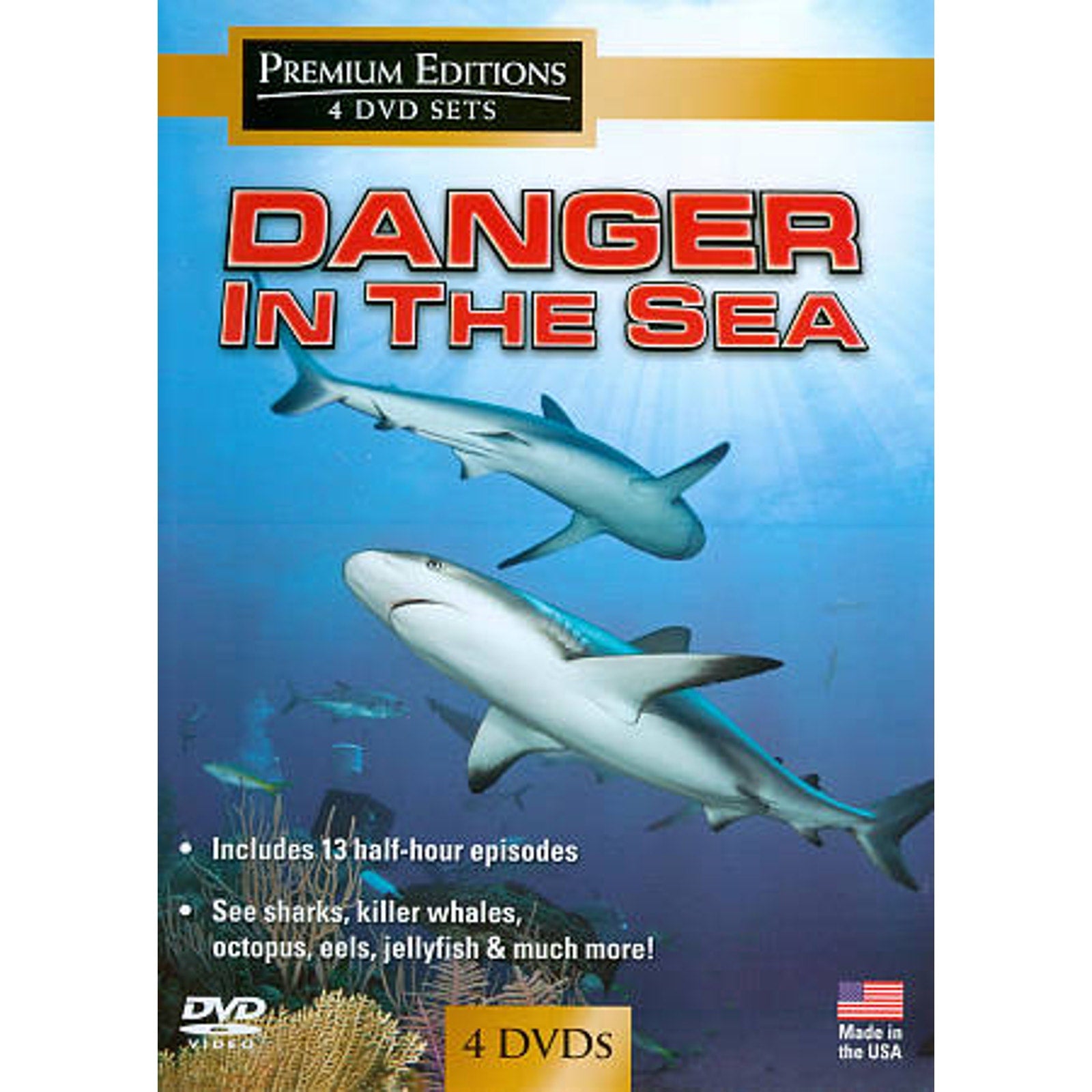 Danger in the Sea (DVD, 2010, 4-Disc Set)