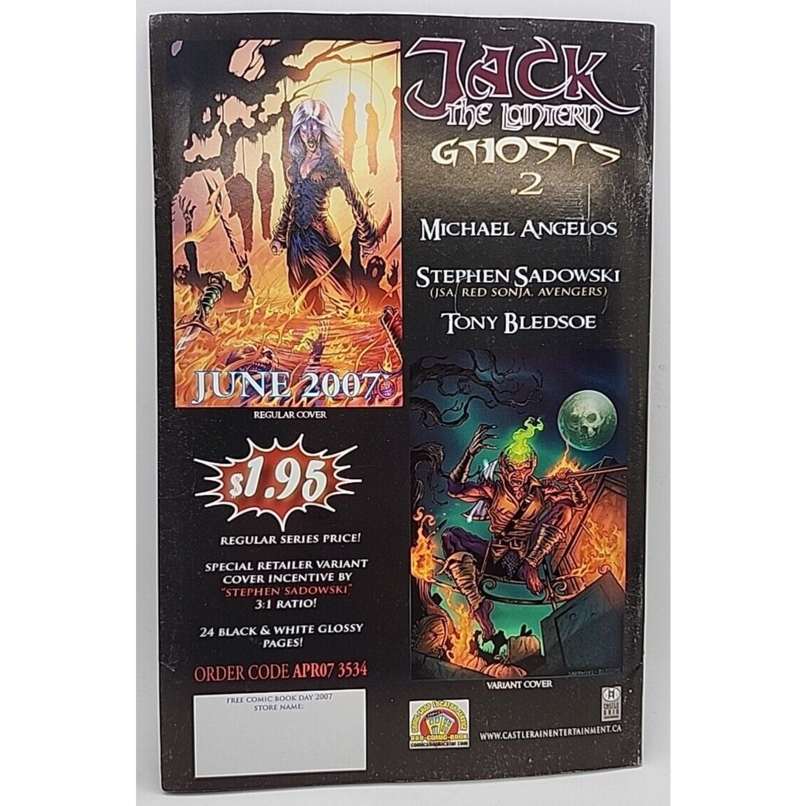 Jack the Lantern Ghosts Free Comic Book Day 2007 Castle Rain FCBD