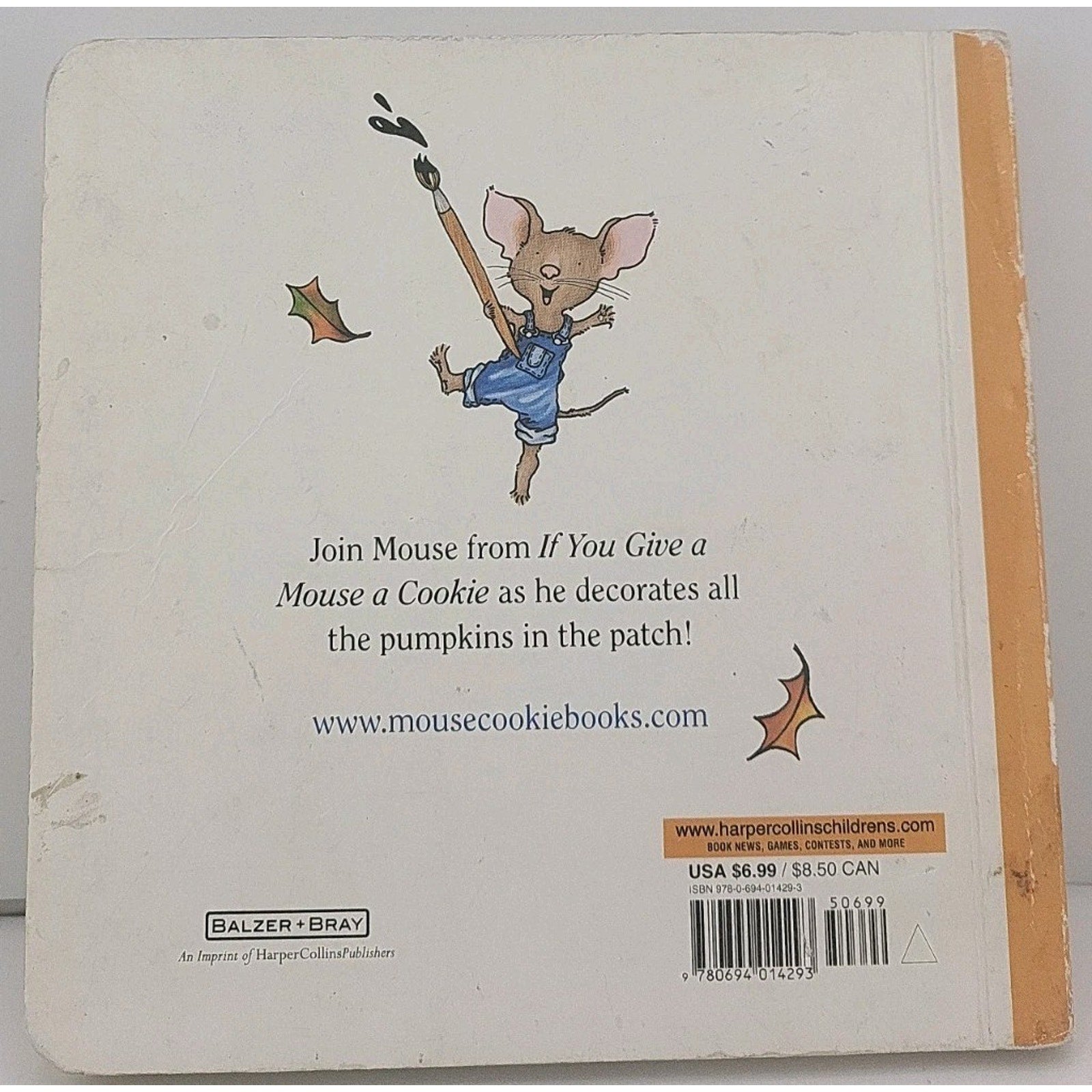 It's Pumpkin Day, Mouse! by Laura Numeroff (2012, Children's Board Books)