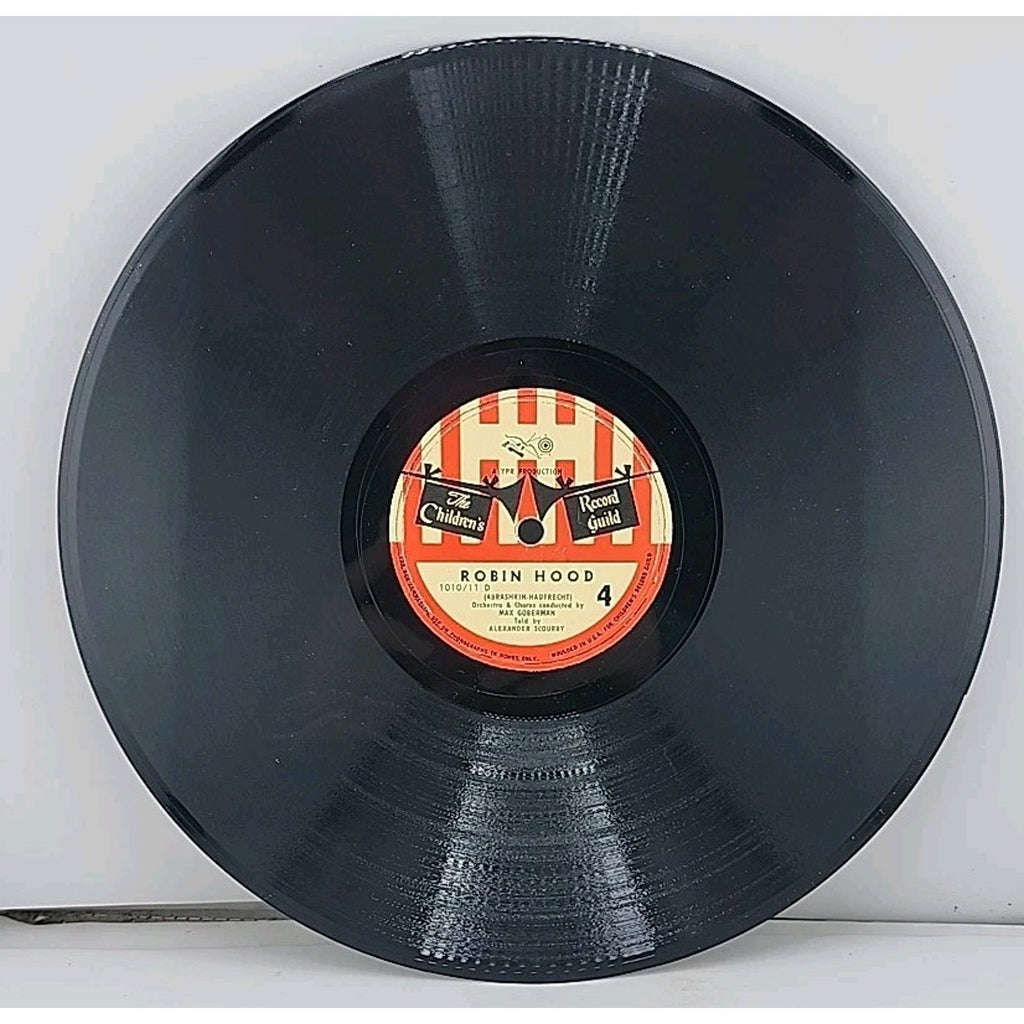 Robin Hood/ 2 Child’s 78 RPM Vinyl Records & Picture Sleeve / CRG 1010/11