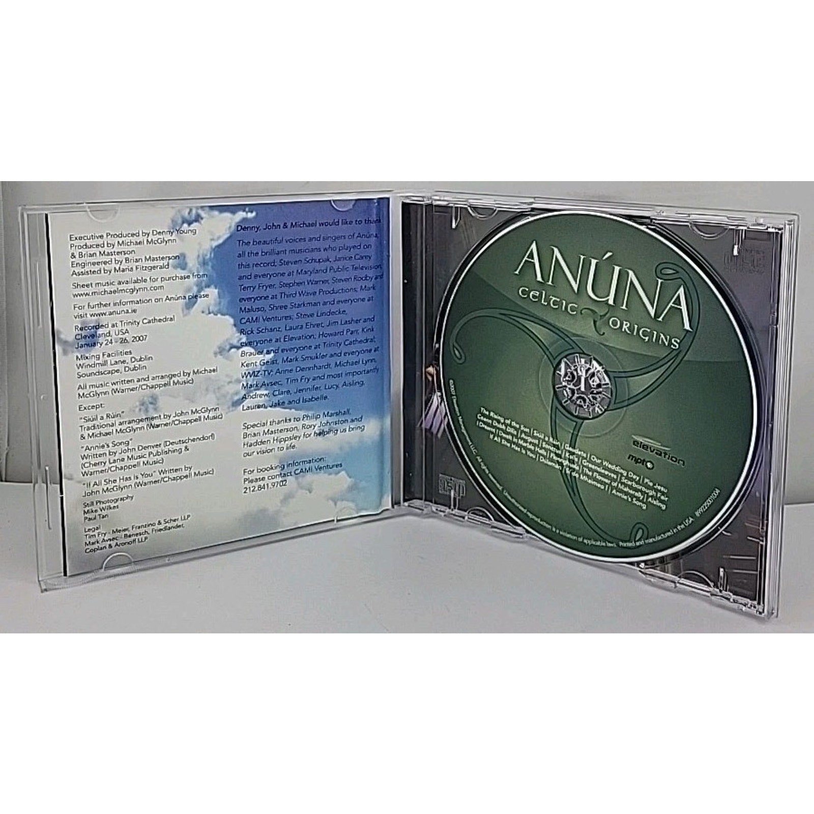Anuna Celtic Origins CD Irish Choral Music (Elevation, 2007)