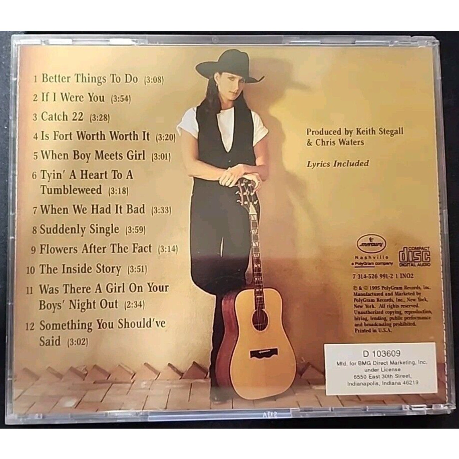Terri Clark by Terri Clark (CD, Aug-1995, Mercury Nashville)