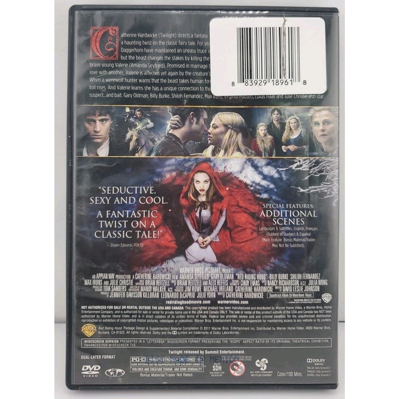 Red Riding Hood (DVD, 2011)