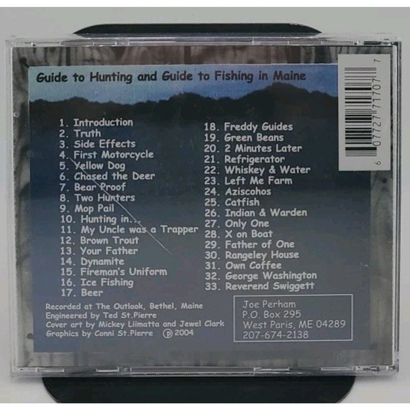Joe Perham Guide to Hunting and Fishing in Maine (CD,2004) *Brand New*