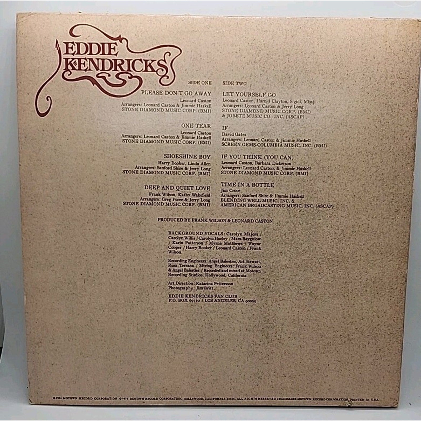 Eddie Kendricks For You Record Album Vinyl LP