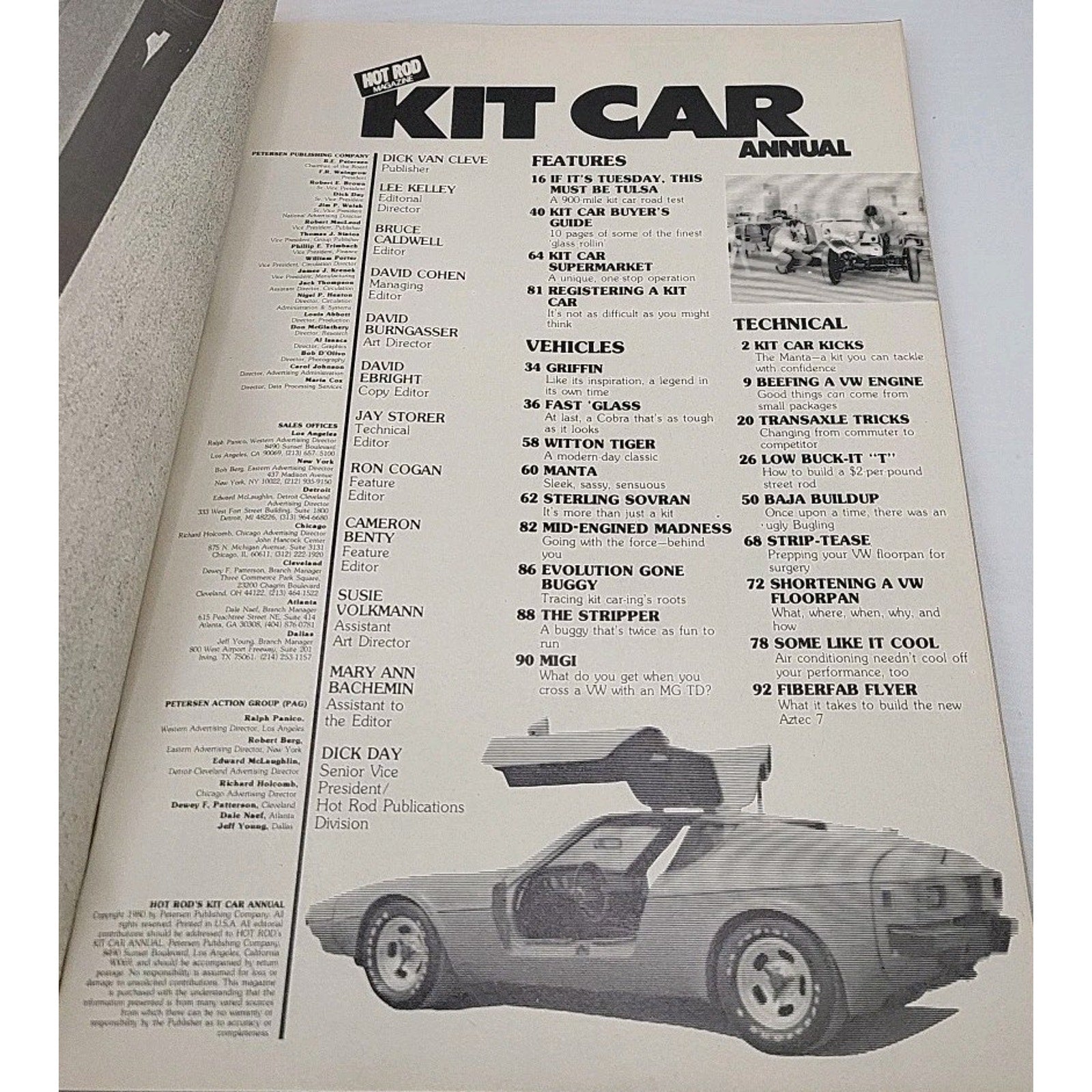 1980 Hot Rod Kit Car Annual Magazine