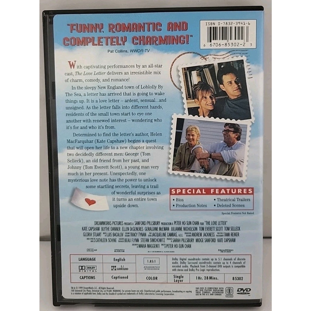 The Love Letter (DVD, 1999, Widescreen)