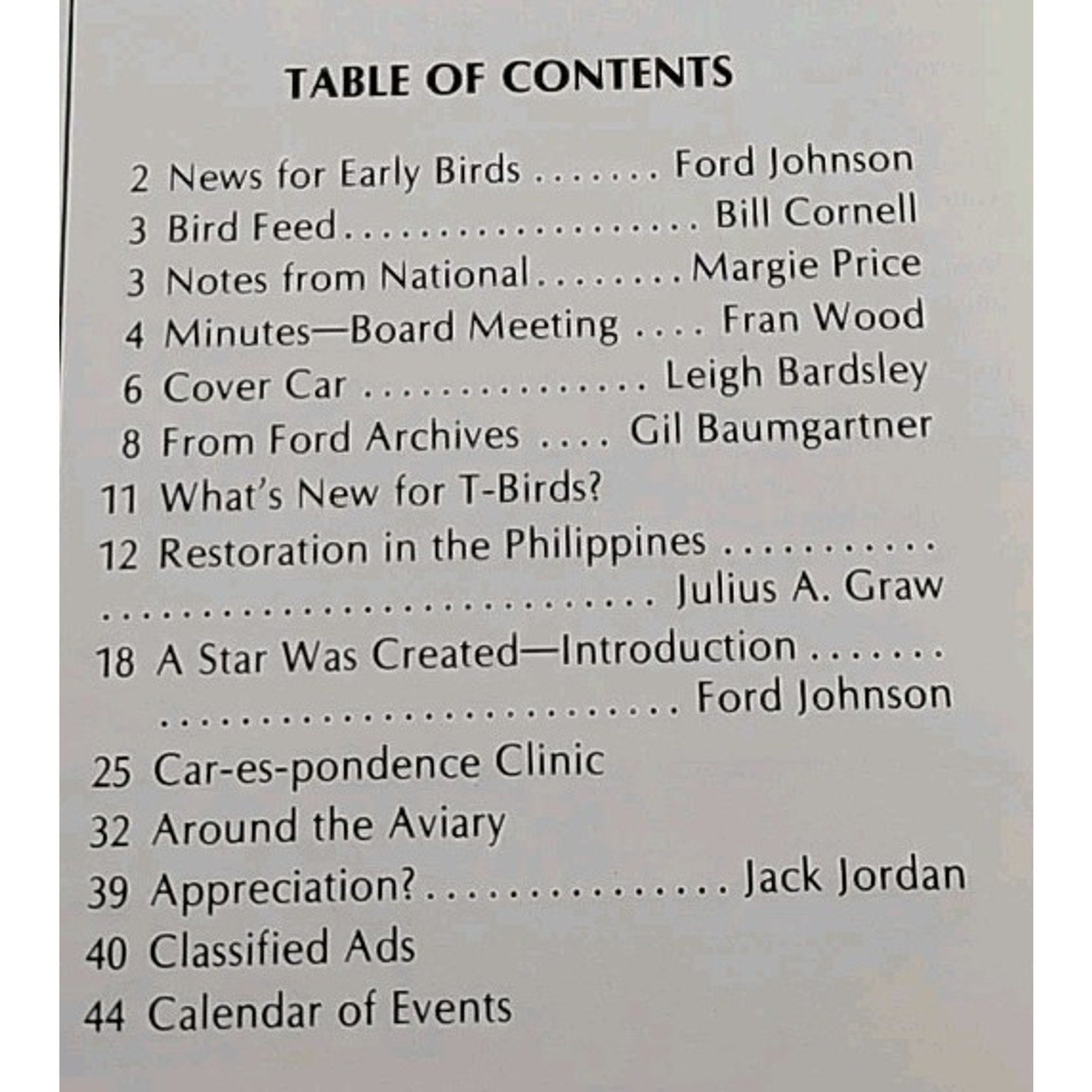 Early Bird Magazine March-April 1982