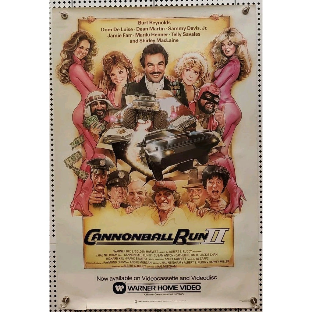 Cannonball Run 2 (1984) Original Folded Movie Poster 20x30