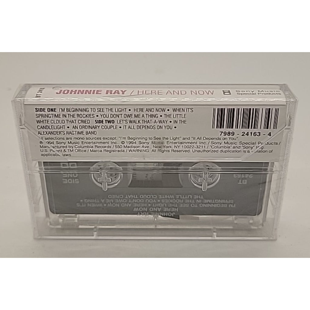 Here & Now by Johnnie Ray (Vocal) (Cassette, Dec-1995, Sony Music) *Brand New*