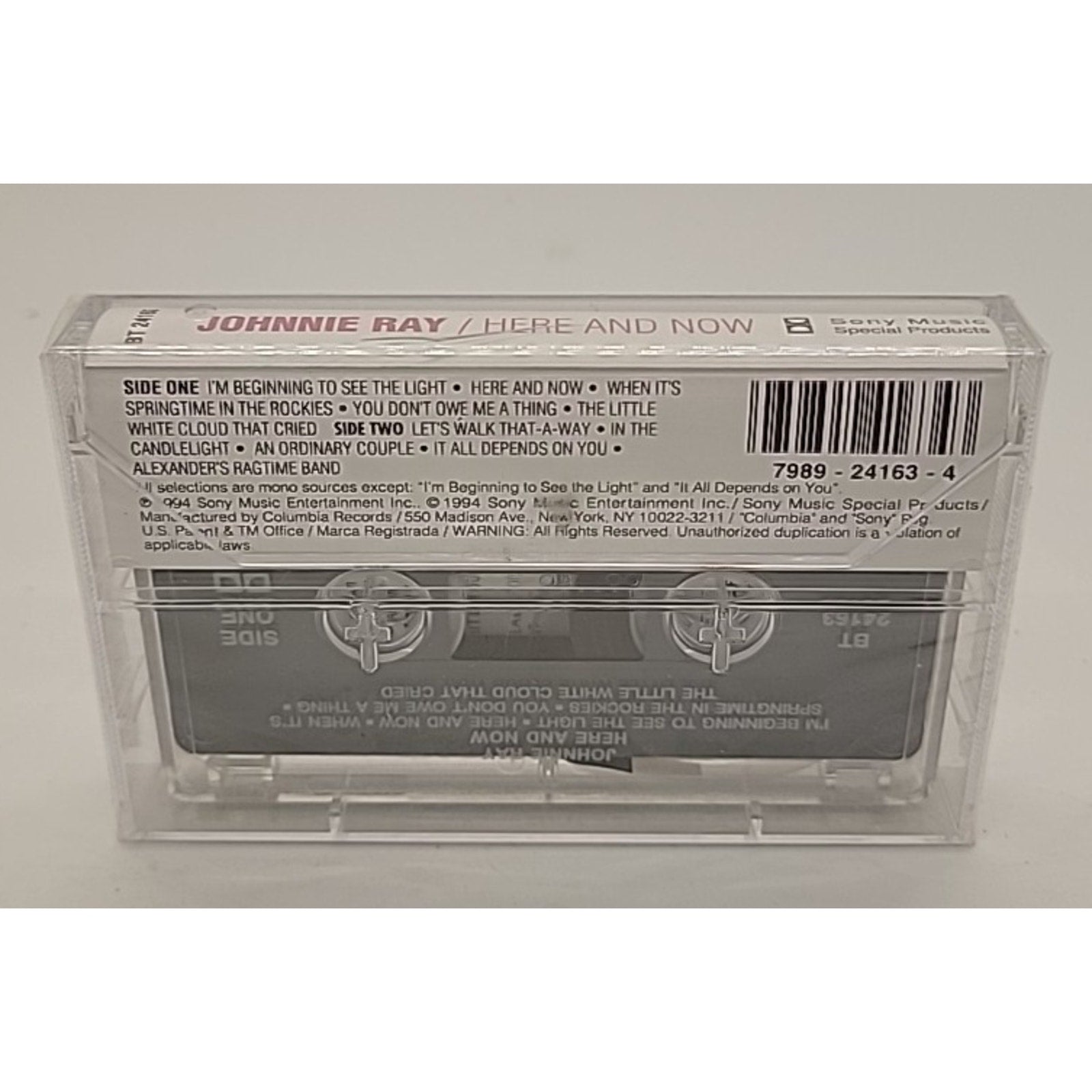 Here & Now by Johnnie Ray (Vocal) (Cassette, Dec-1995, Sony Music) *Brand New*