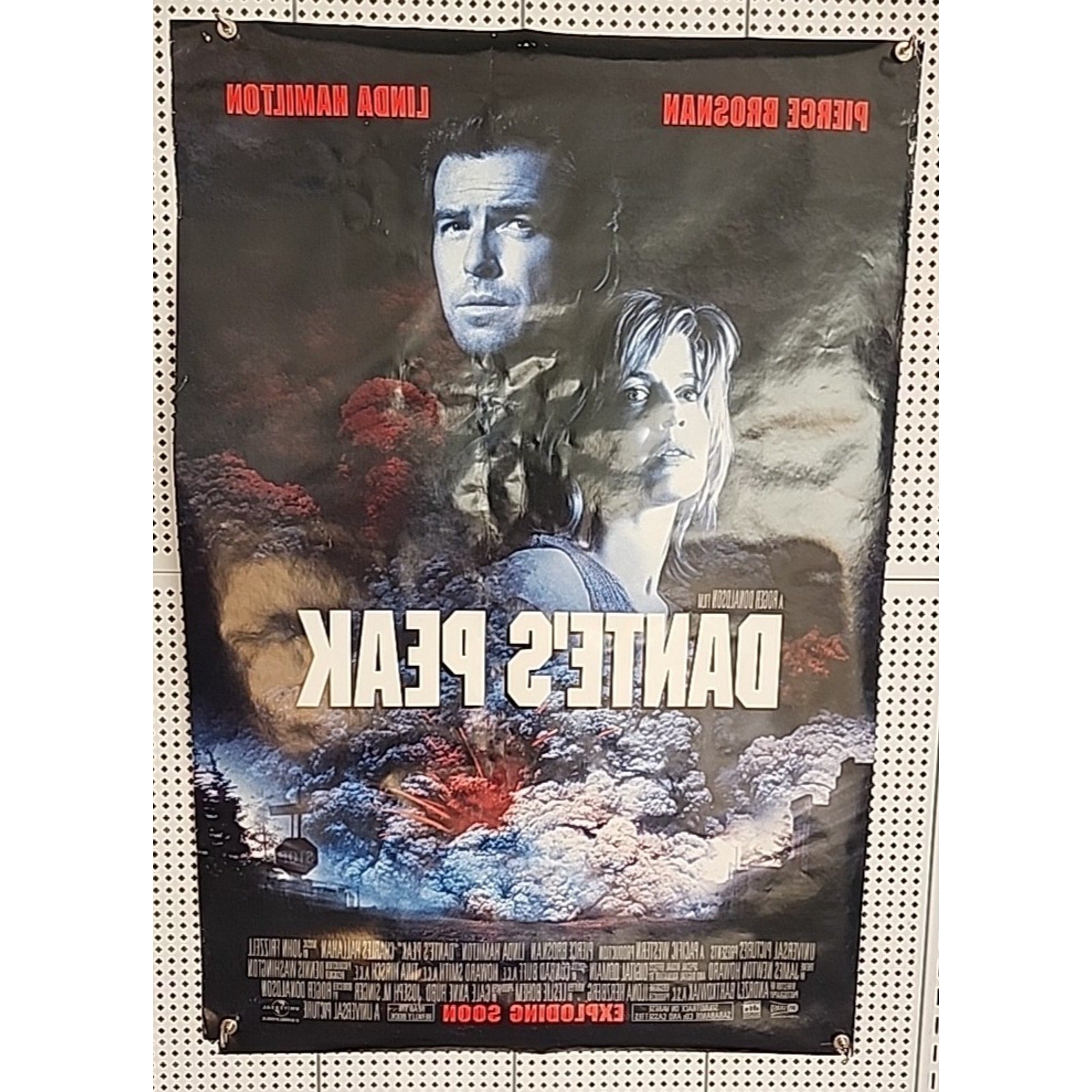 Rolled Dante's Peak 1997 Double-Sided Movie Poster 27x40 Pierce Brosnan