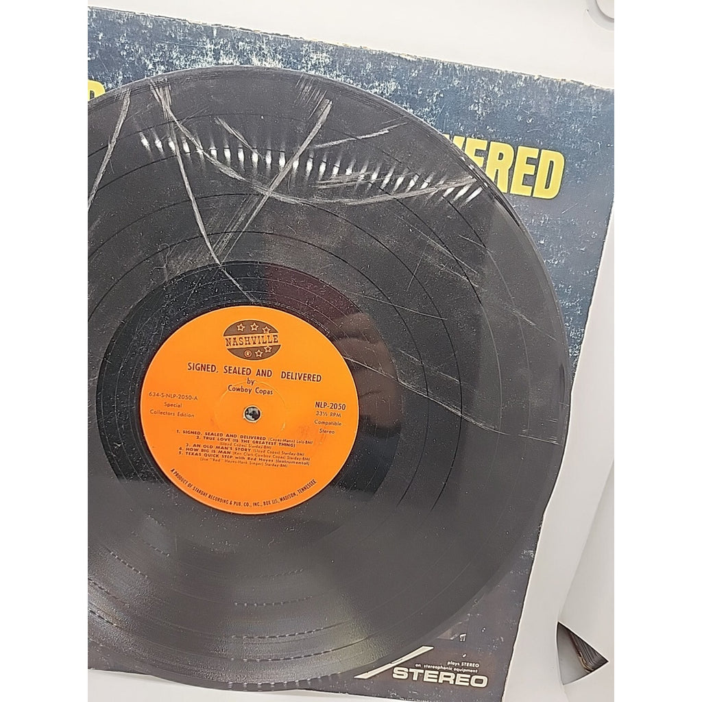Cowboy Copas "Signed, Sealed & Delievered" Nashville NLP-2050 (Record)