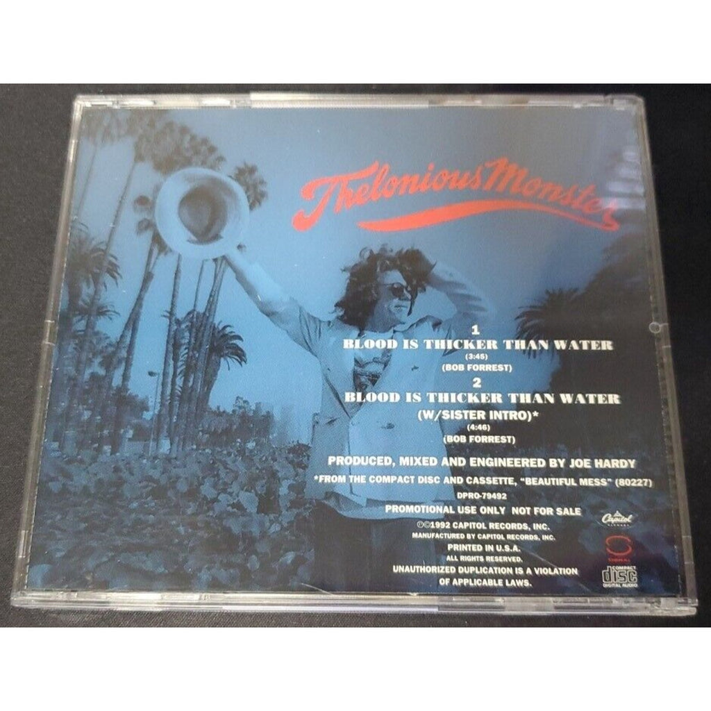 Thelonious Monster ‎Blood Is Thicker Than Water Rare DJ Promo CD