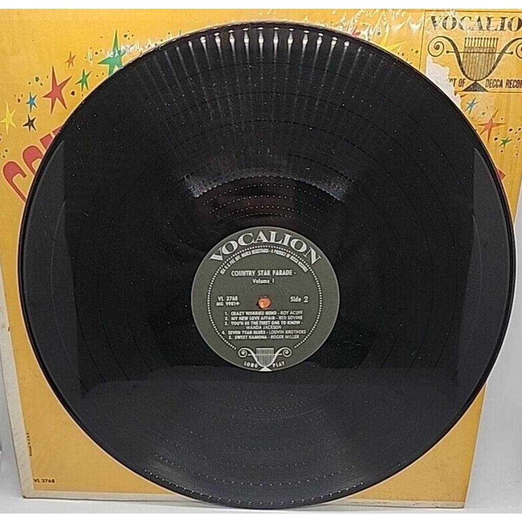 Country Star Parade Volume 1 Roger Miller Roy Acuff Red Sovine (Record)