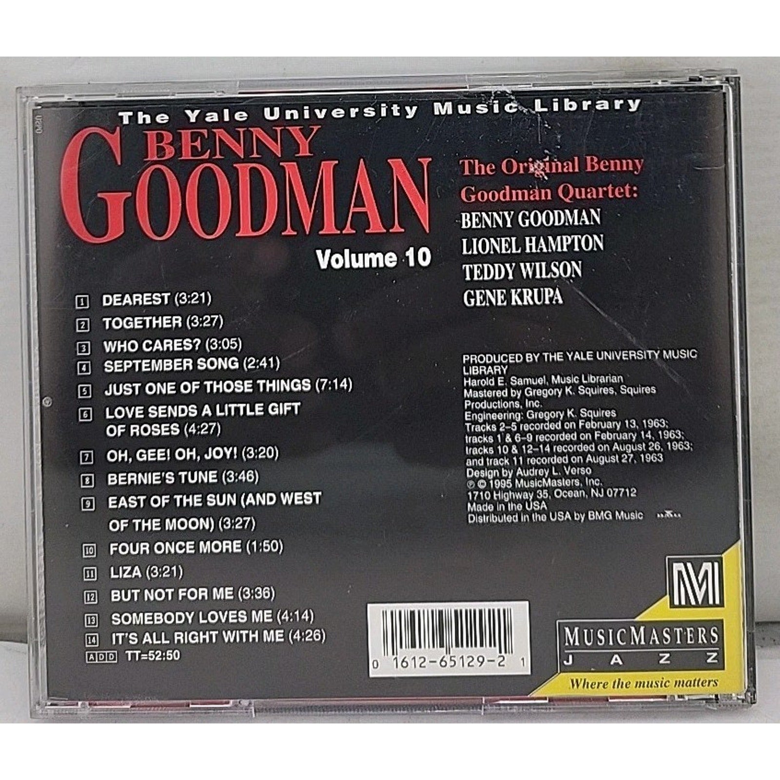 CD Benny Goodan, Lionel Hampton, Teddy Wilson - The Original Genny Goodman Quart