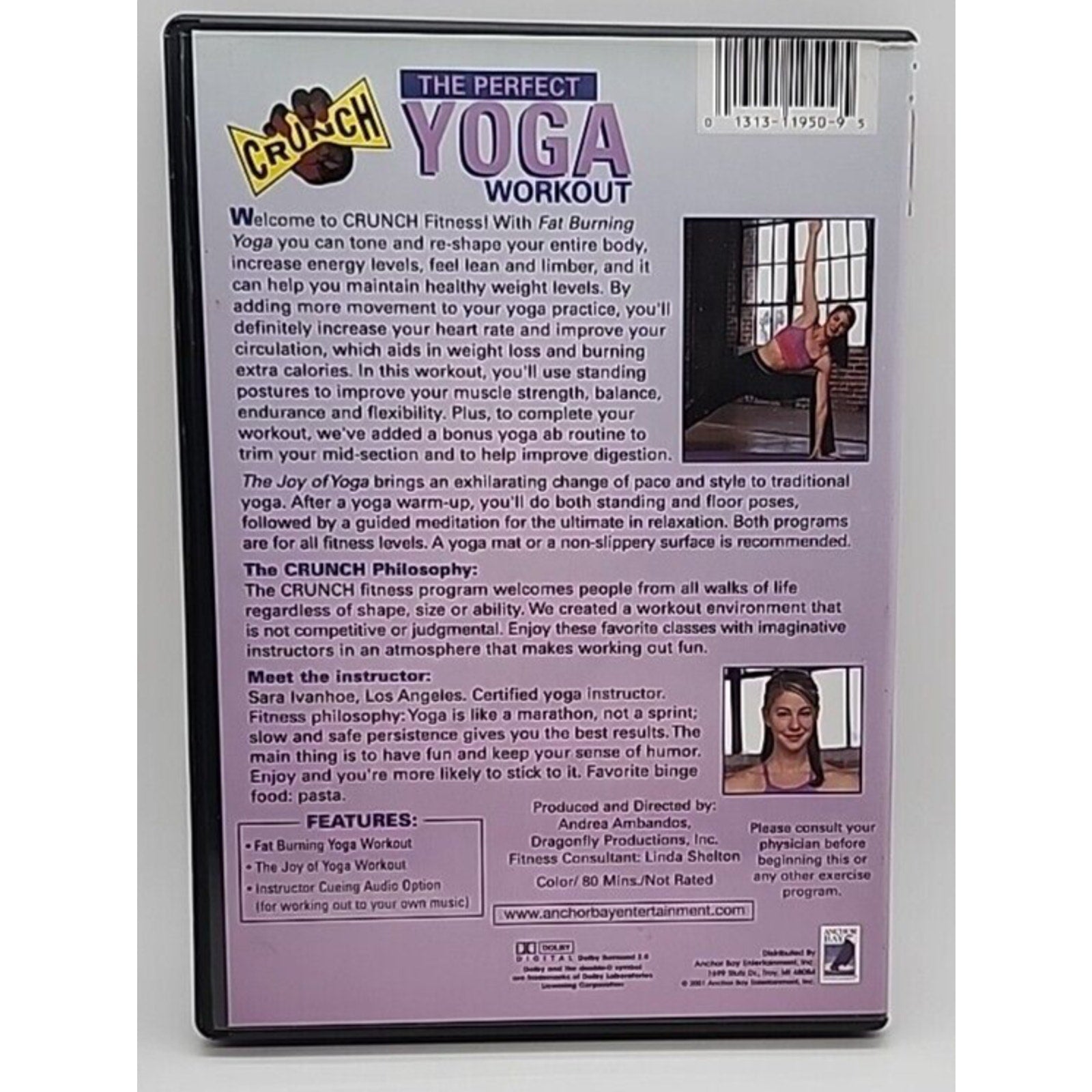 Crunch: Total Yoga (DVD, 2001)