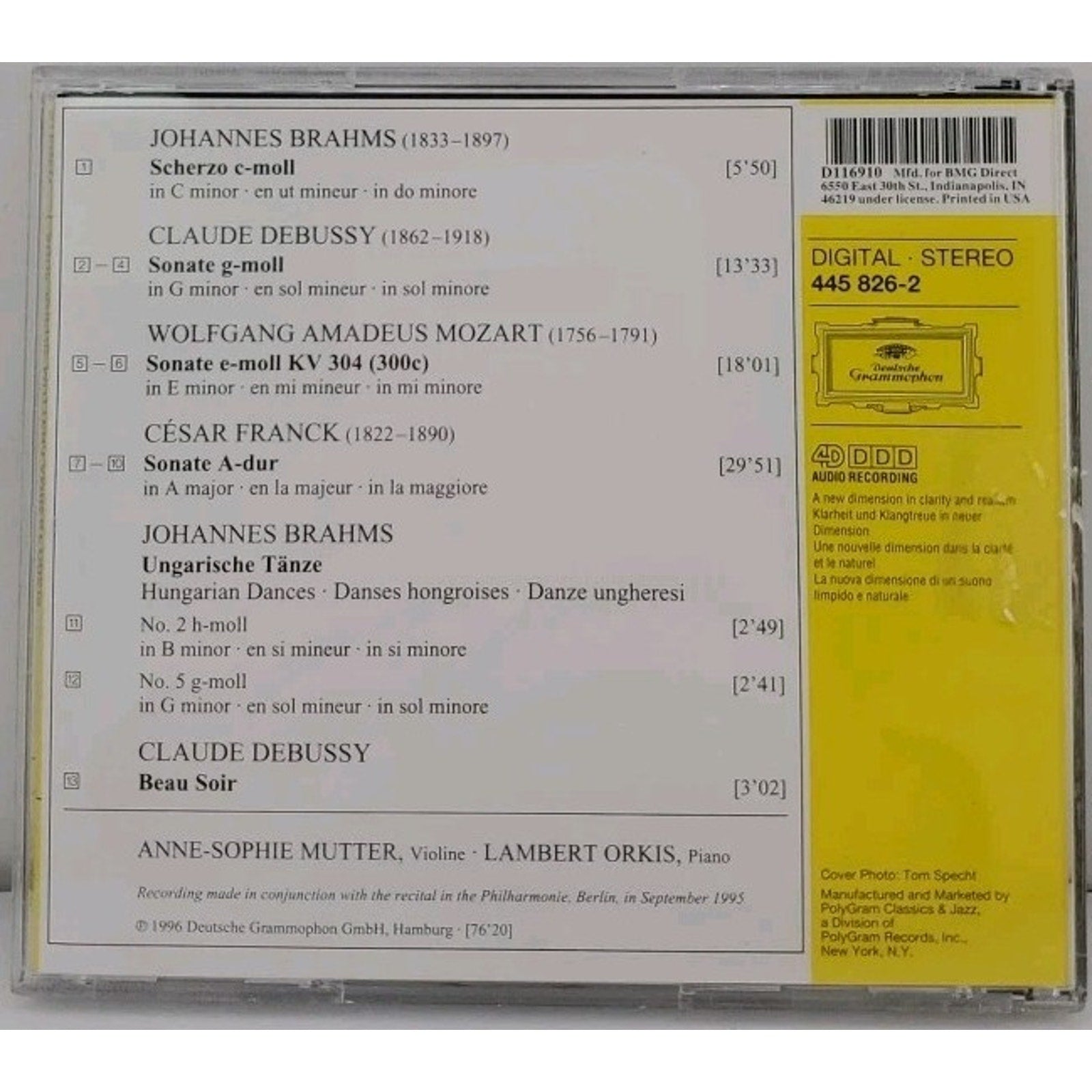 Anne-Sophie Mutter - The Berlin Recital CD