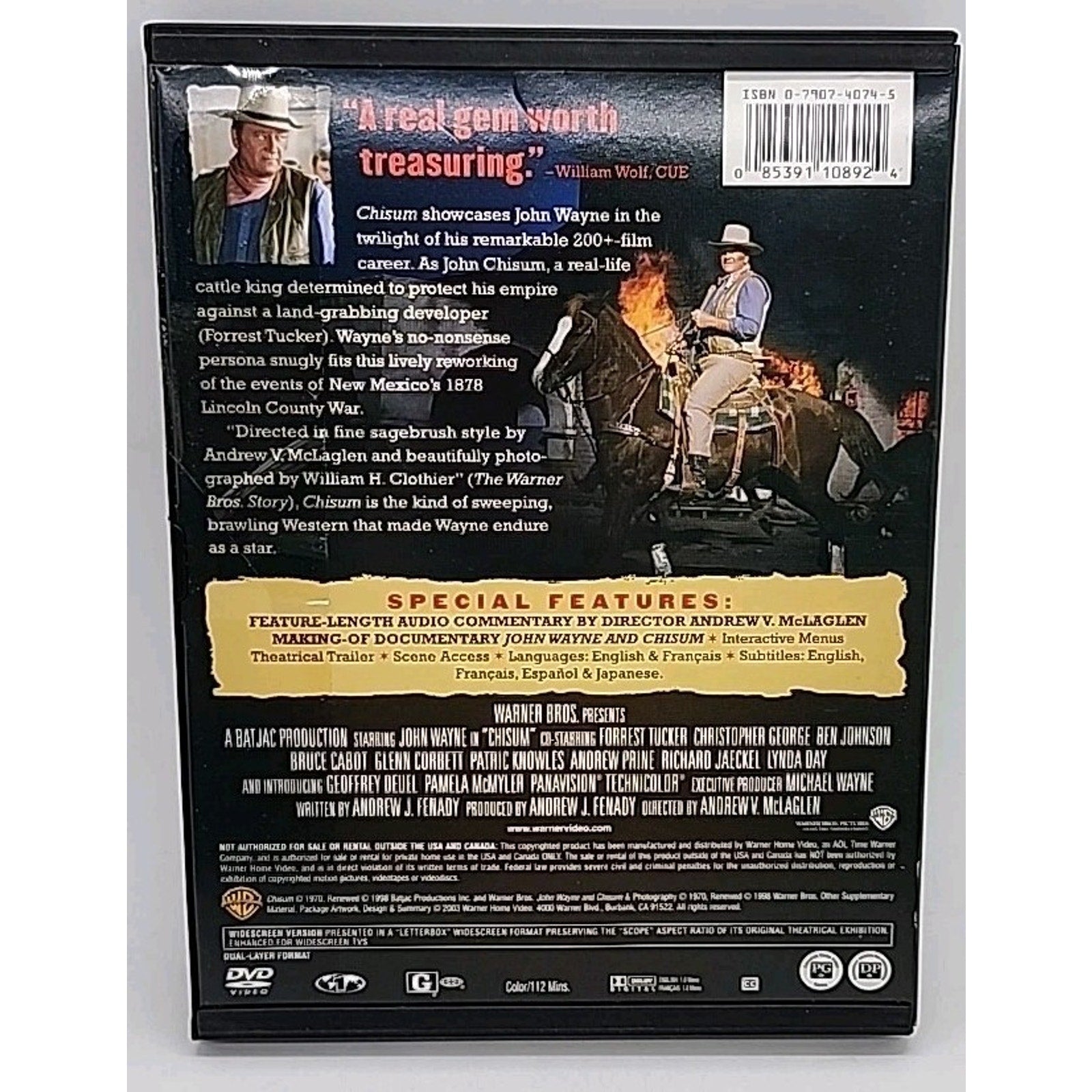 Chisum (DVD, 1970)