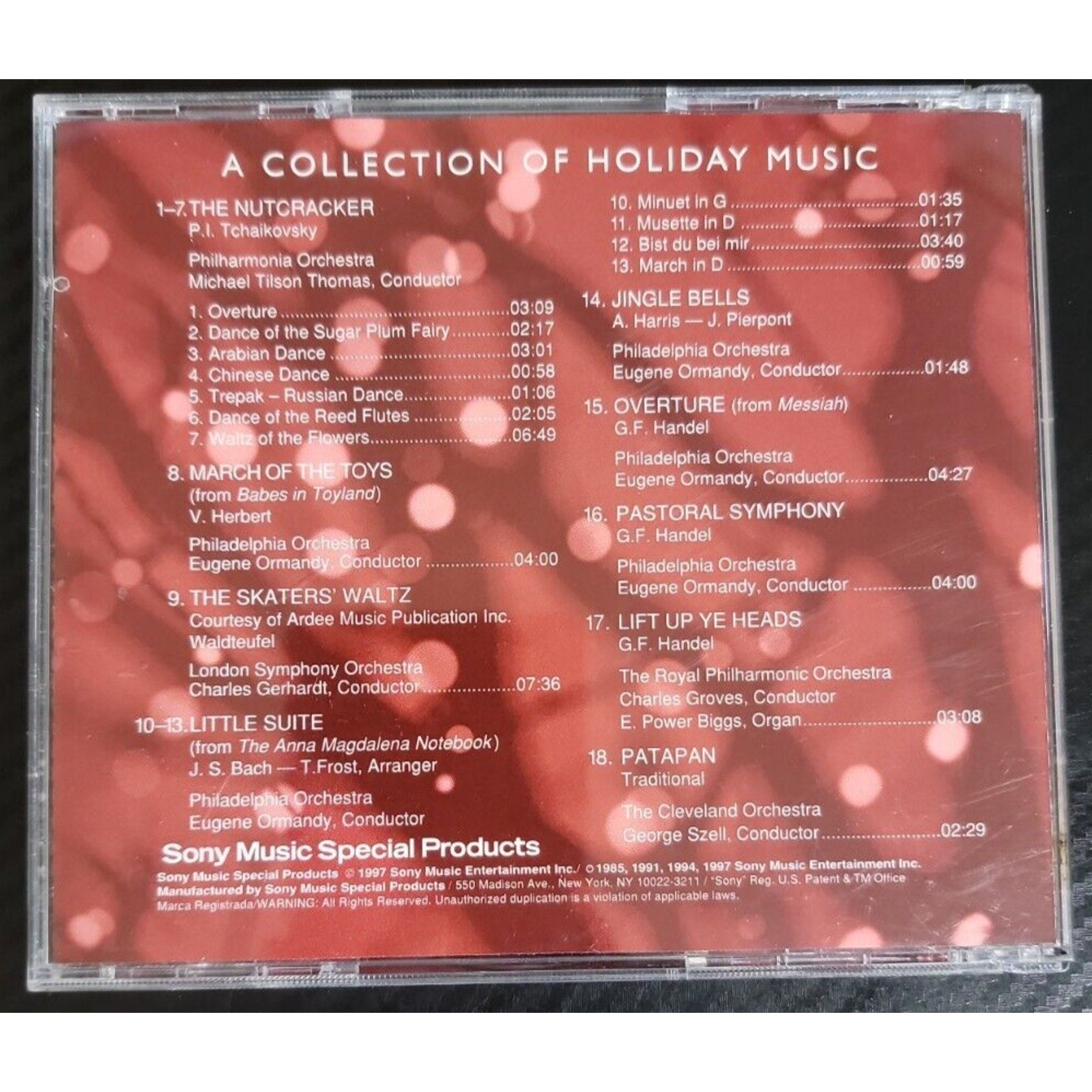 Music to Your Ears: A Collection of Holiday Music (CD, 1997, Sony) AT&T