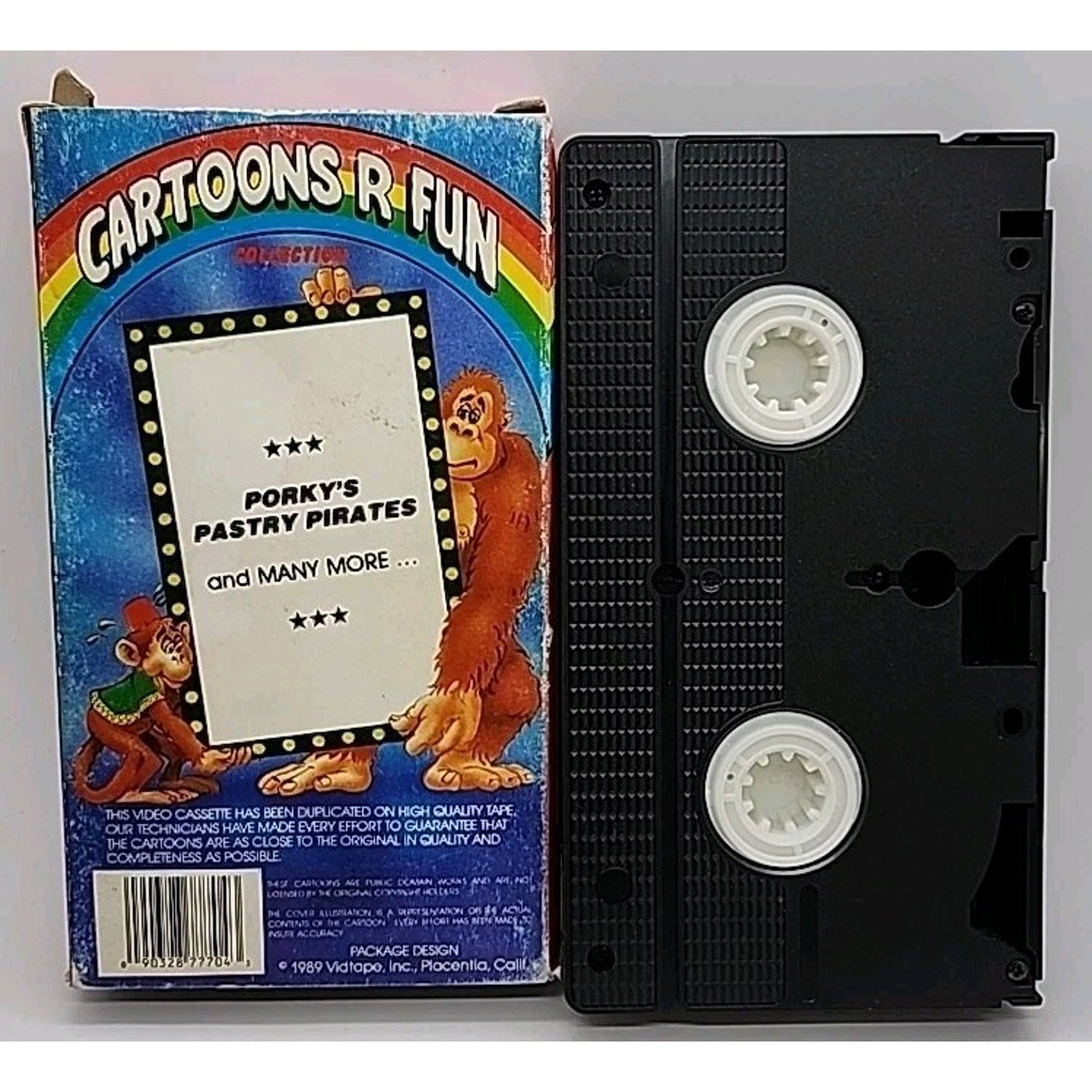Cartoons R Fun Porky Pig Pastry Pirates (VHS, 1989) Vidtape Inc. Collection