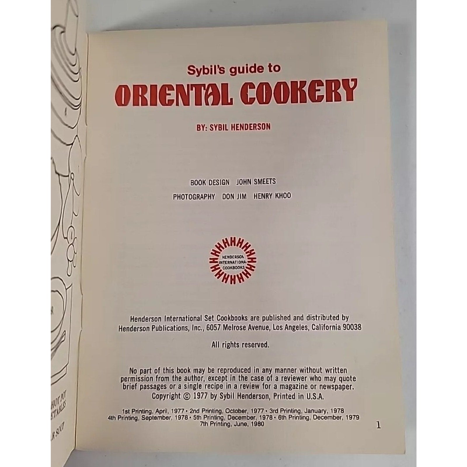Sybil's Guide to Oriental Cookery 1983 Recipe Booklet