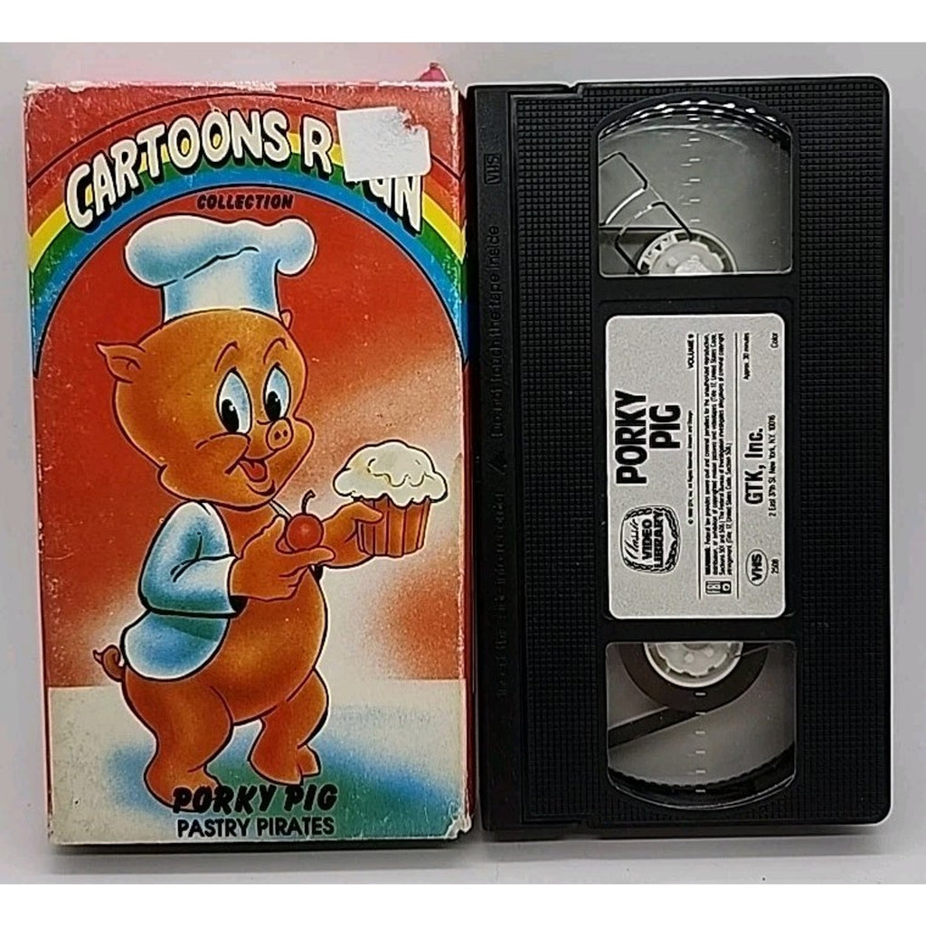 Cartoons R Fun Porky Pig Pastry Pirates (VHS, 1989) Vidtape Inc. Collection
