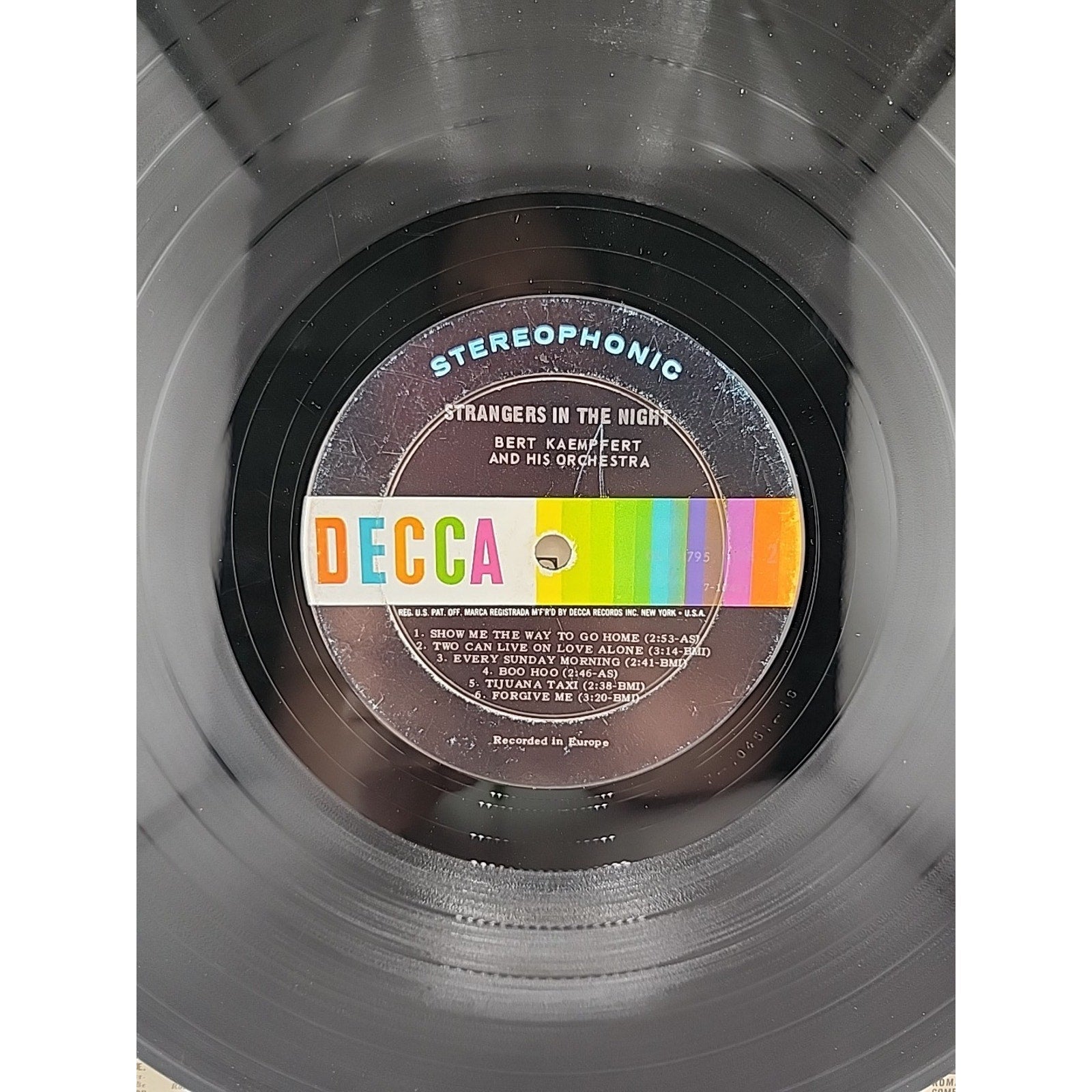 Bert Kaempfert & his Orchestra -Strangers in the Night Vinyl Record LP
