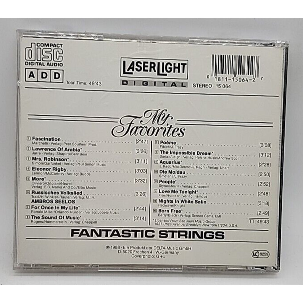 My Favorites, Vol. 3 by Fantastic Strings (CD, Oct-1991, Laserlight)