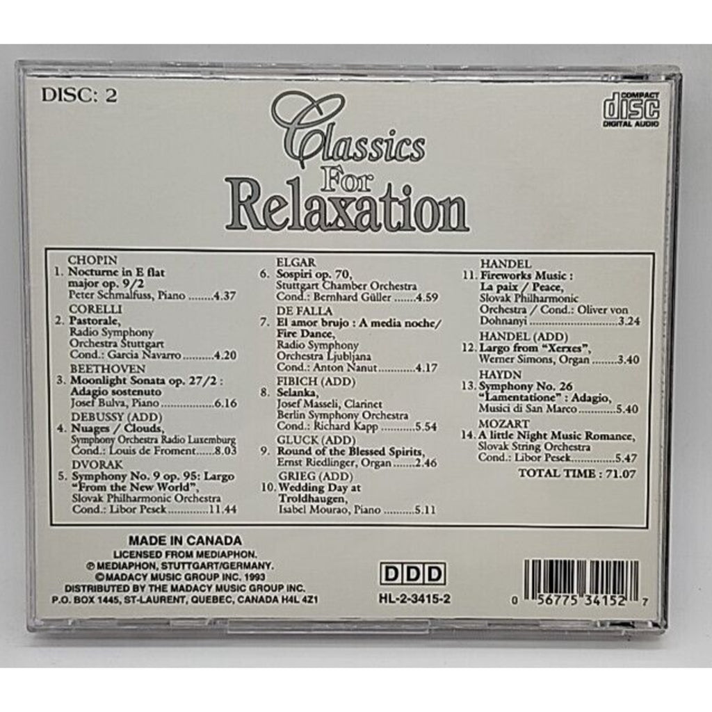 Classics for Relaxation Disc 2 (CD)