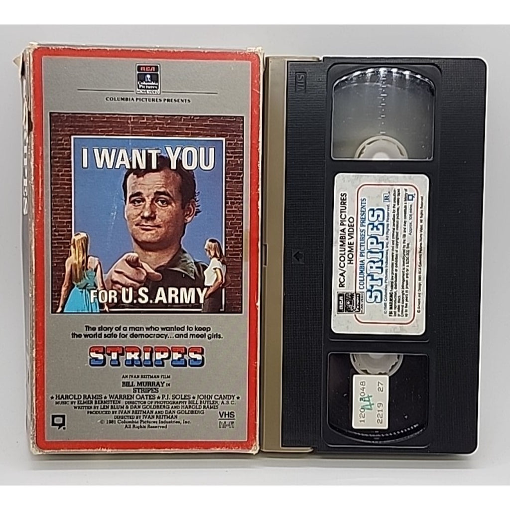 Stripes (VHS, 1997, Closed Captioned) Tan Cover on VHS