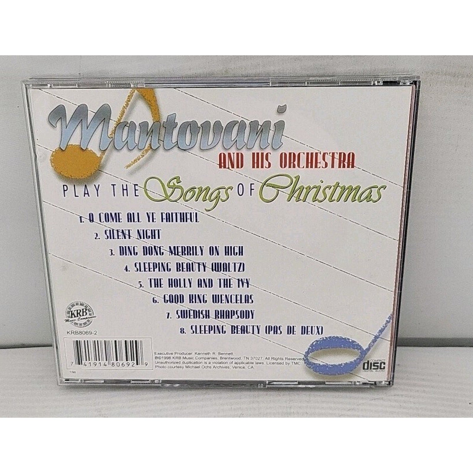 Mantovani Plays the Songs of Christmas - Audio CD