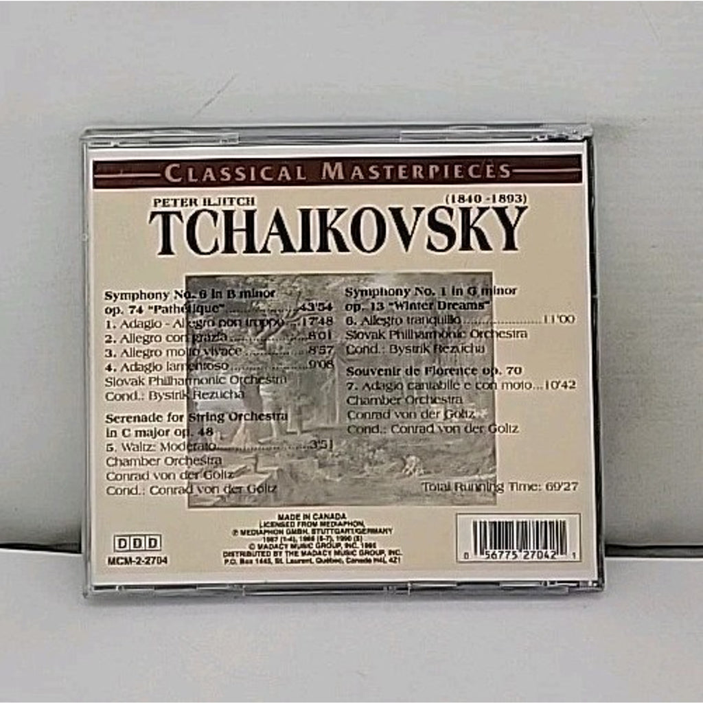 Classical Masterpieces Peter Iljitch Tchaikovsky Symphony CD
