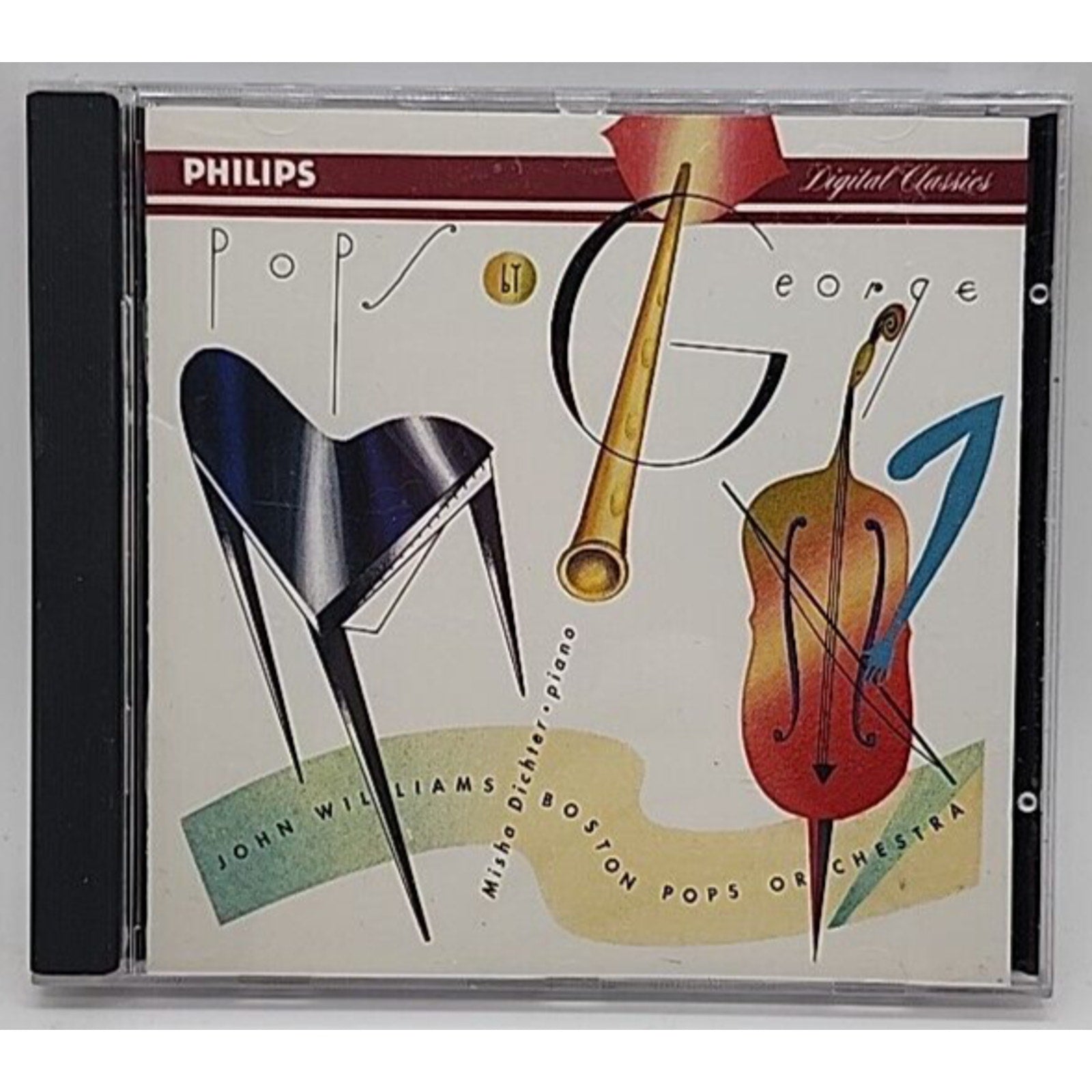 Pops by George by John Williams (Film Composer) (CD, Aug-1990, Philips)