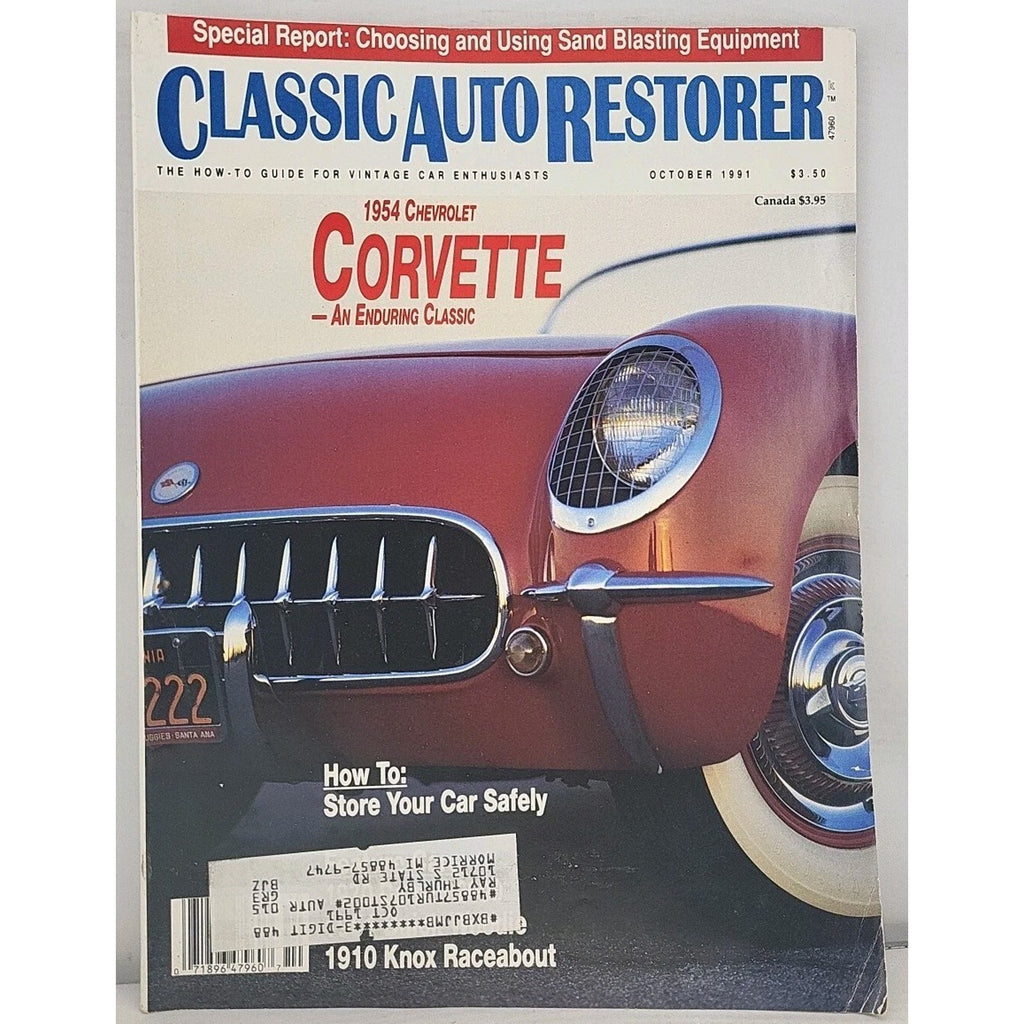Classic Auto Restorer Magazine - October 1991 - Volume 3 Number 3